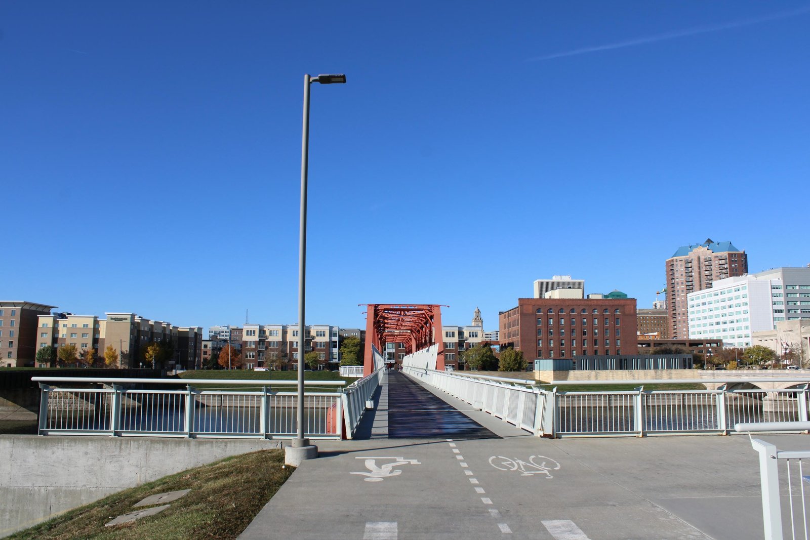 Looking west